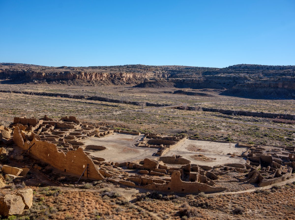 NMMagazine's tweet photo. “The thing about Chaco is, it’s been studied to death, but what we actually know is very minimal,” says Phillip Tuwaletstiwa (Hopi), who has studied Chaco and even discovered through DNA testing that his ancestry traces back to those Ancestral Puebloans.  https://t.co/vGshlSult7 https://t.co/5H0TUL0wv4