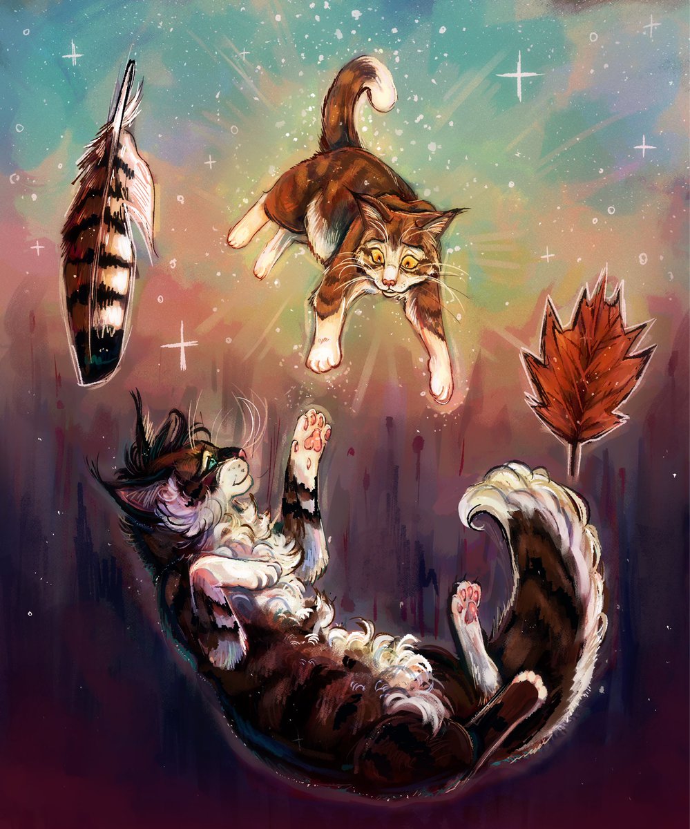 leafpool and a different bird
#warriorcats
