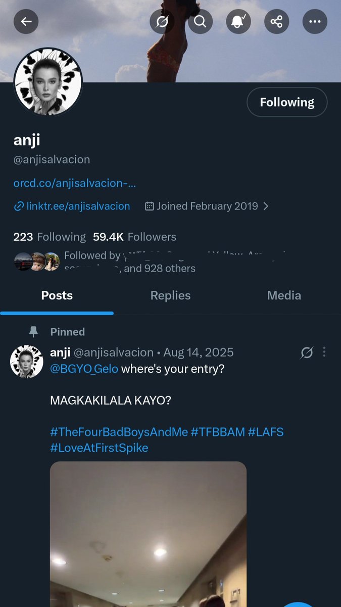 div_rkive's tweet image. #whoremembers katuwaang TP na nag top 1 trending pa nga in just 30 minutes 😸 tapos 'di na siya naalis sa pinned profile ni anji (as a chronically offline person) 

ngayon kaya, MAGKAKILALA PA KAYO @anjisalvacion @BGYO_Gelo? sama ko na din si bebe shawn @brentymanalo 😆