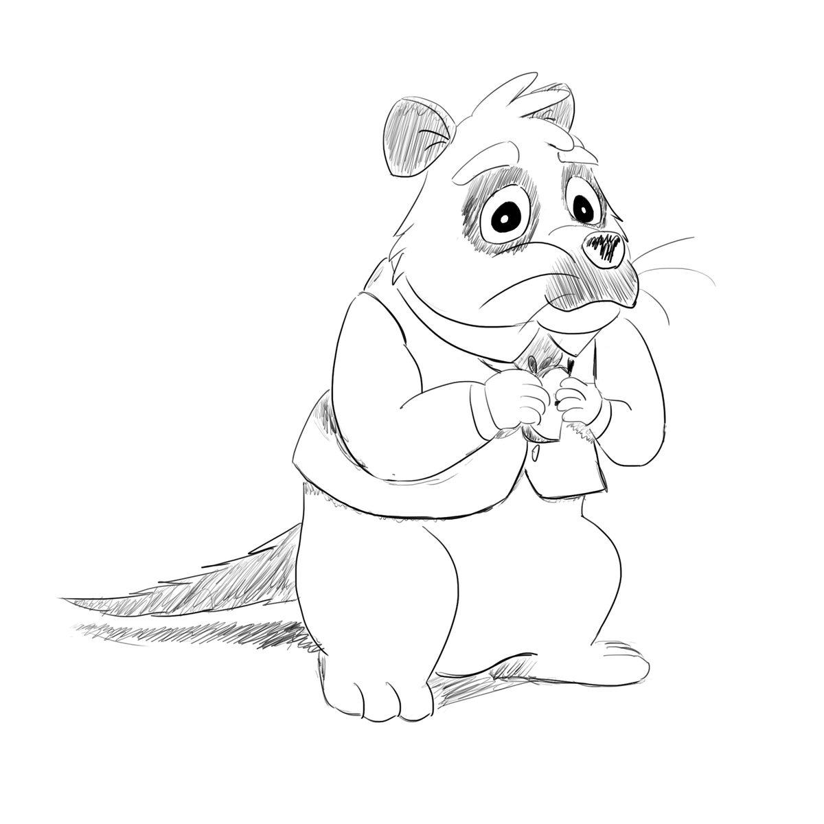 PioTheCloudRat's tweet photo. Pio sketch in a style from Bannertail or Fables of the Green Forest.
#art #anthro #furry #sketch #cartoonart #digitalart #rat #cloudrat https://t.co/GM6CZ8TPb3