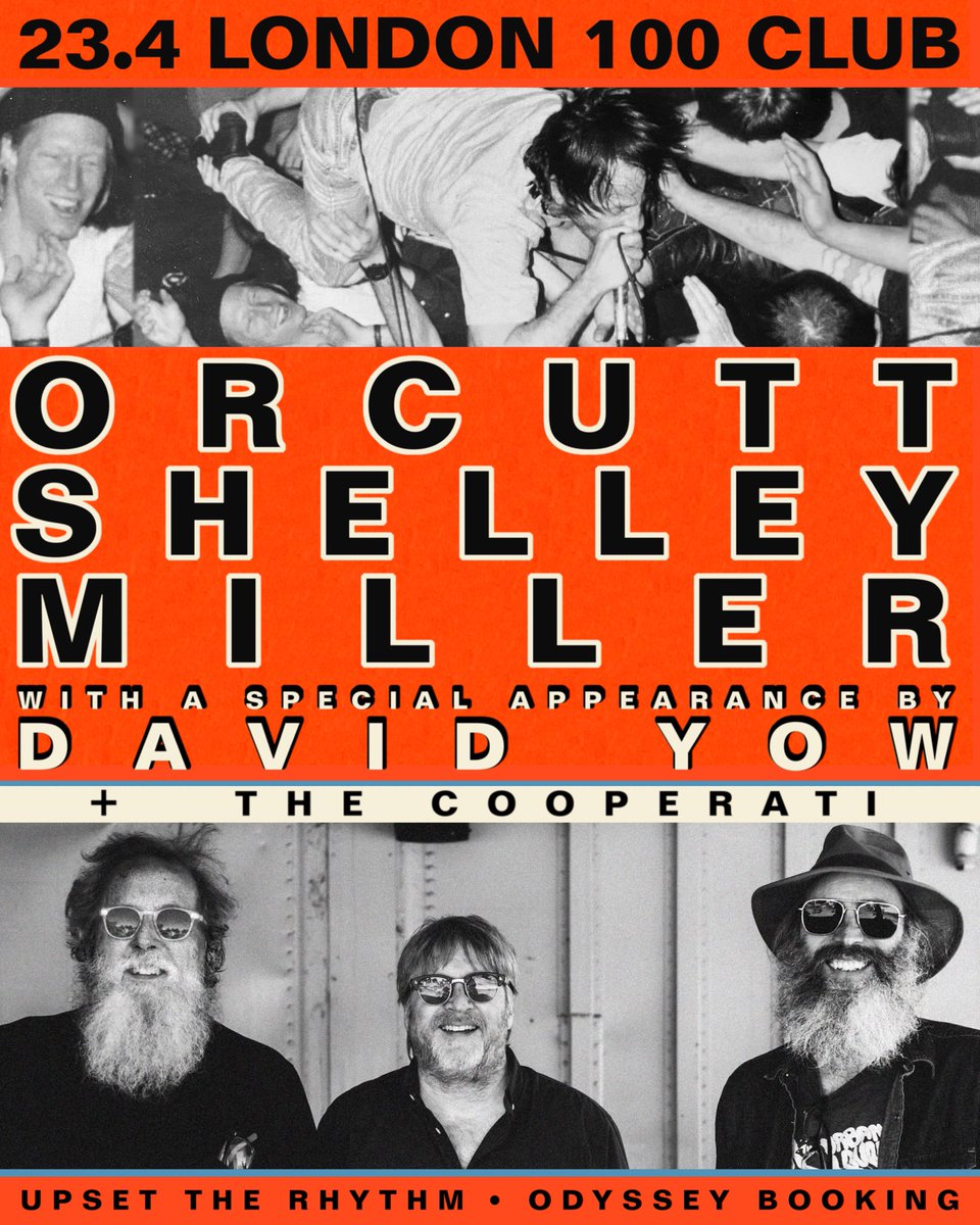 SilverCRecords's tweet photo. In celebration of the new single "Hot Head," David Yow will be making a special appearance to rip a couple w Orcutt Shelley Miller at the @100clubLondon. 

Tickets are dwindling ~ Let's finish em off: https://t.co/QVx1fzxwCR 🦆 https://t.co/RBZJG0cbQM