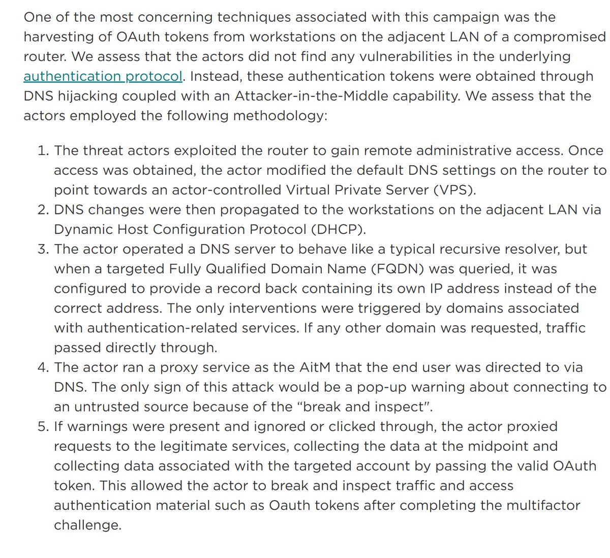 blackorbird's tweet image. How DNS hijacking enabled Attacker-in-the-Middle token theft #APT28
lumen.com/blog-and-news/…