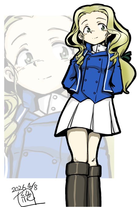 本日はBC自由学園マリー様の乗るルノーFT操縦手 #祖父江生誕祭 でありまする!! お誕生日おめでとうございます!! マリー様共々まだまだ らぶらぶで楽しませてくれると見た…! もっと色々と味を見せてくれてもー 良いんですぜー?! #祖父江生誕祭2026 #ガルパン