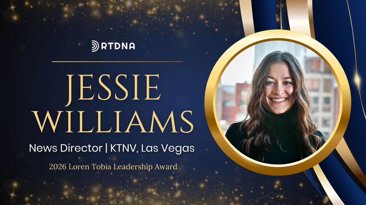 We’re proud to announce that Jessie Williams, News Director at <a href="/KTNV/">KTNV | Channel 13 News Las Vegas</a> in Las Vegas, has been named the 2026 recipient of RTDNA’s Loren Tobia Leadership Award. 🏆

Congratulations, Jessie! 

Read more: buff.ly/Tu4P33l
