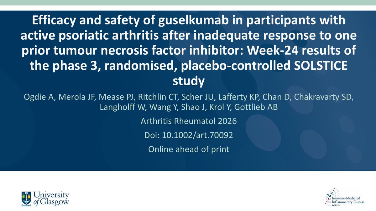 Immune-Mediated Inflammatory Disease Forum tweet media