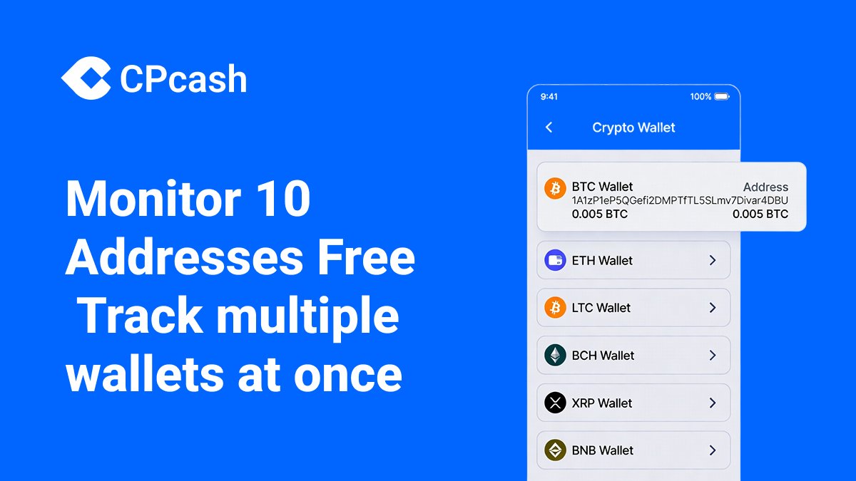 CPcashDao's tweet photo. CPcash Risk Radar supports free monitoring for up to 10 addresses, helping you watch both your main wallet and commonly used transaction addresses. https://t.co/hqR7MIfAPz #WalletProtection https://t.co/oDQThzPcyI