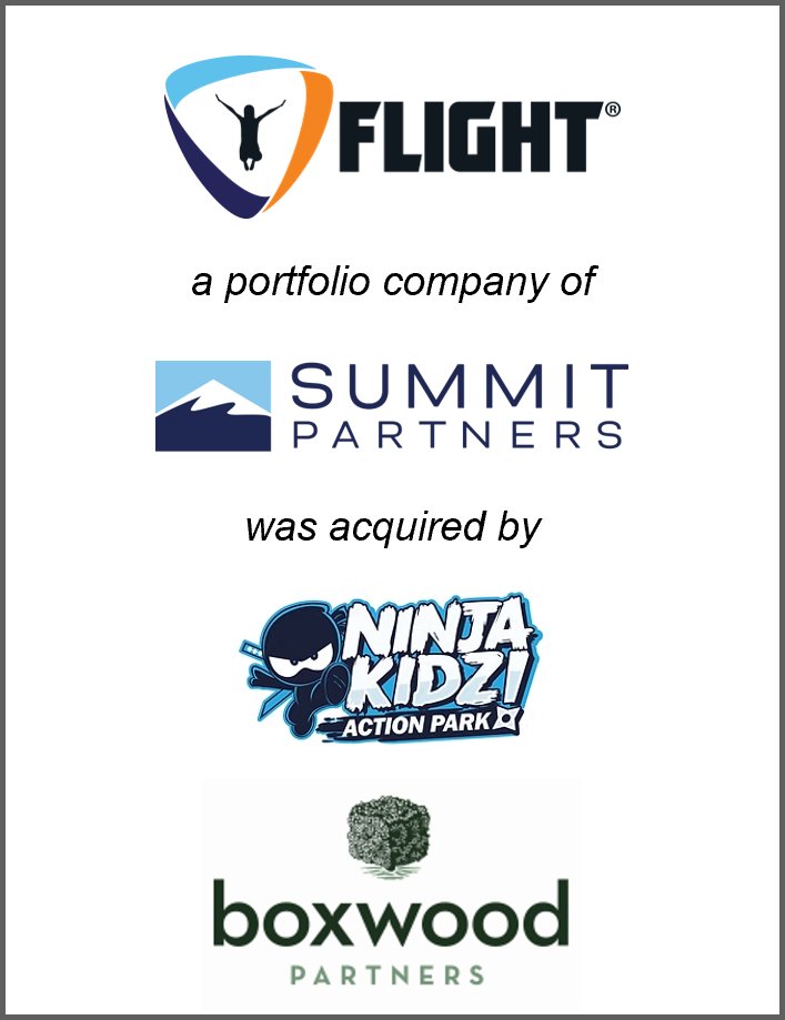 BoxwoodPartners's tweet photo. Boxwood Partners is pleased to share that it has advised Flight Adventure Park on its sale to Ninja Kidz Action Parks.
Full press release: https://t.co/9JQ4ugGR0u
#InvestmentBanking #ConsumerServices #PrivateEquity #FamilyEntertainment https://t.co/vhWNRSknuG