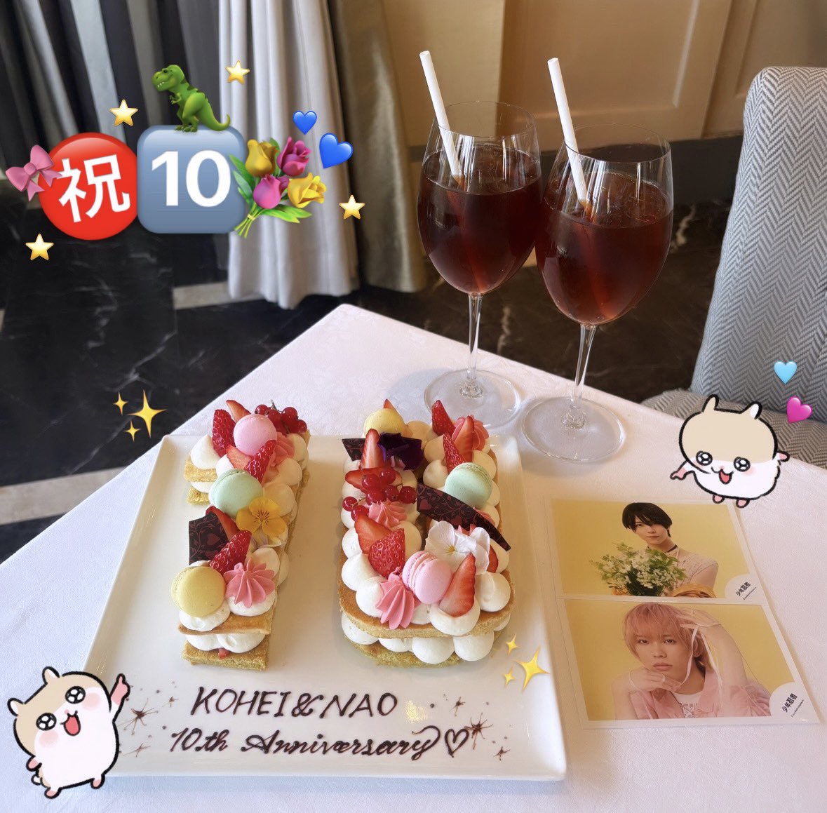_70701027's tweet photo. +　。☆・　+
・゜☆・　+　｡☆ °
+　☆。☆　。+　☆
　ﾟ　|。・/☆　。+
　r⌒|ヽﾟ/。／・☆
　|丶|　/`／。☆
　|==`-/∠_〉。+
　|======／
　|====／∧꣑୧∧
　|==／（︲⩊︲𓈒）
　|／　　〇🎂〇

 #織山尚大入所10周年  #織山尚大 💐💙 https://t.co/k6FGbZ69pz