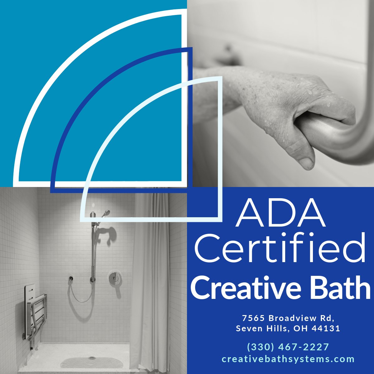 Safety is stylish. As ADA Certified experts in home modifications, Creative Bath Systems takes the guesswork out of universal design. 🛡️✨

Safety meets high-end design. 

🛁Creative Bath
📞 (𝟑𝟑𝟎) 𝟒𝟔𝟕-𝟐𝟐𝟐𝟕 
🌐 𝐜𝐫𝐞𝐚𝐭𝐢𝐯𝐞𝐛𝐚𝐭𝐡𝐬𝐲𝐬𝐭𝐞𝐦𝐬.𝐜𝐨𝐦