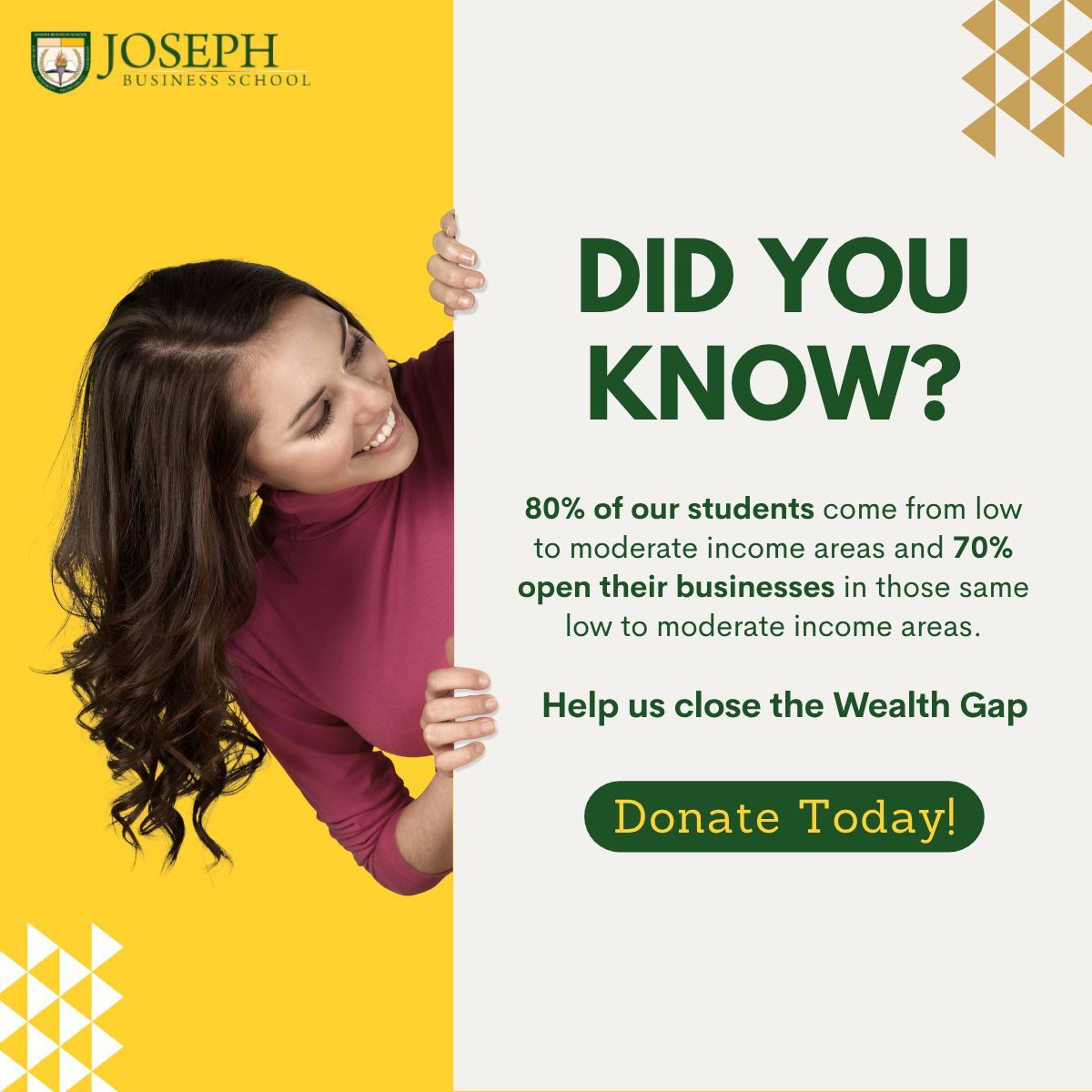 Joseph Business School tweet media