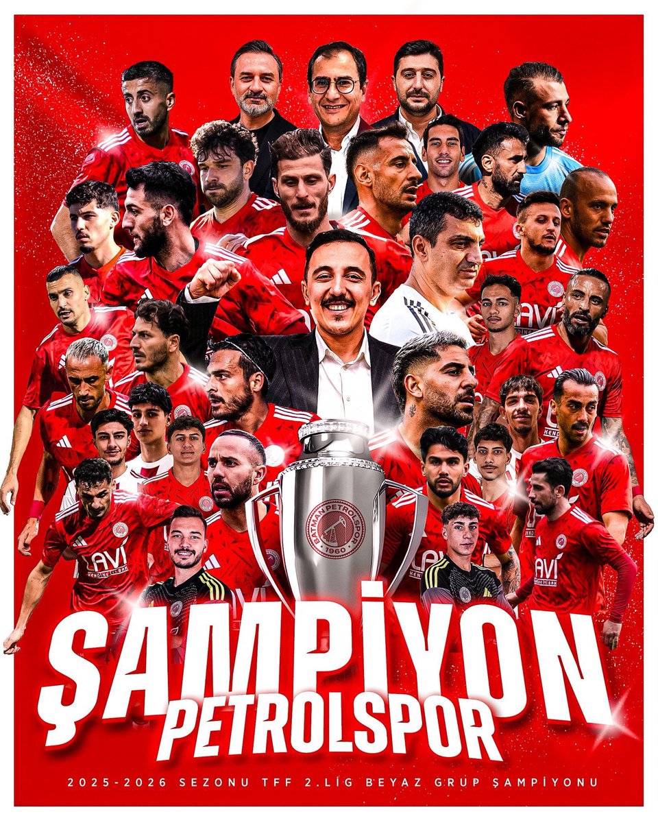 bbosports's tweet photo. Batman Petrolspor, şampiyon olarak 24 yıl sonra yeniden 1. Lige yükseldi. https://t.co/1MIMgX19nb