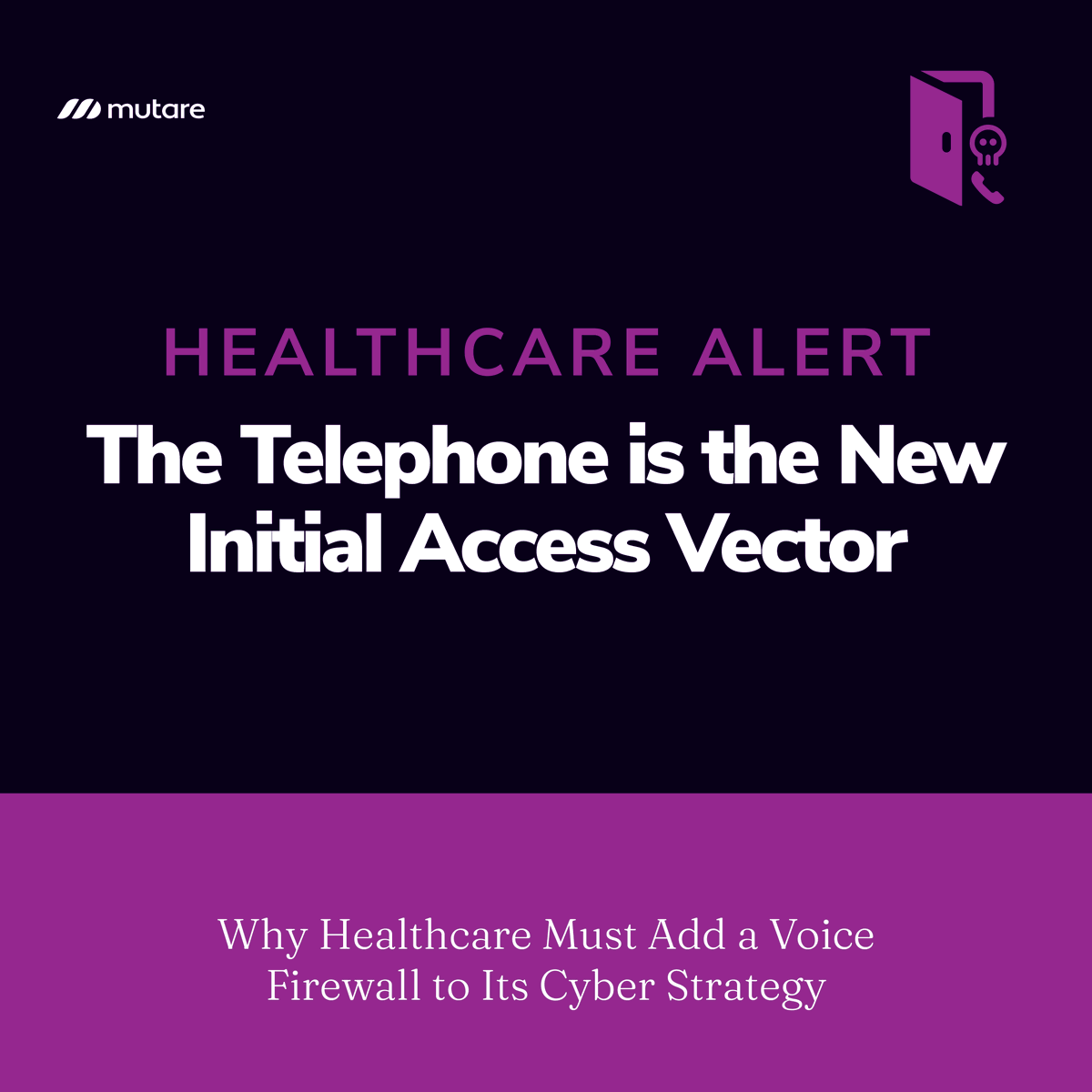 #Healthcare CISOs and risk leaders must incorporate #voicesecurity into enterprise cyber strategy. A multi-layered Voice Firewall is not a communications enhancement, it is a foundational #security control aligned with reasonable #cybersecurity standards. hubs.ly/Q048T9rZ0