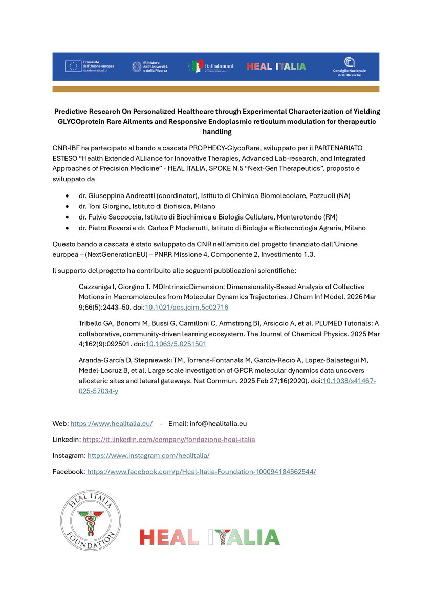 Istituto di Biofisica CNR (@BiofisicaCnr) / Posts / X