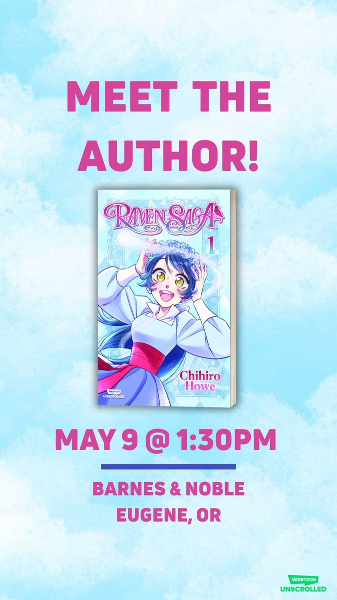 If you’re in or around Eugene Oregon on May 9, I’ll be at the Barnes &amp; Noble for a book signing!
