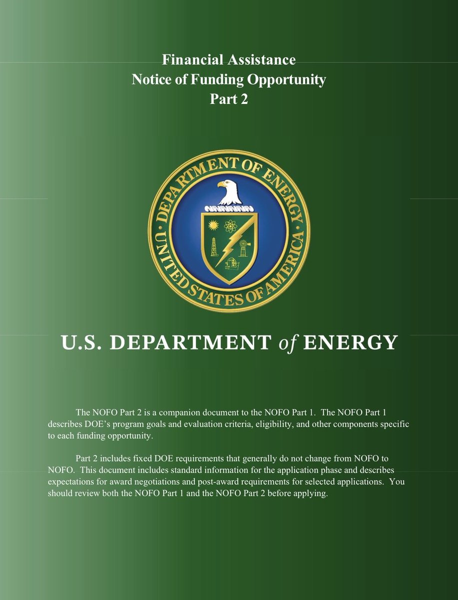 da_sails's tweet image. DOE JUST DROPPED A $69M CRITICAL MINERALS NOFO. HERE IS WHAT IS IN IT.

• Issuing offices: Office of Critical Minerals and Energy Innovation (CMEI) + Advanced Materials and Manufacturing Technologies Office (AMMTO), with the Office of Geothermal Technologies
• Announced April