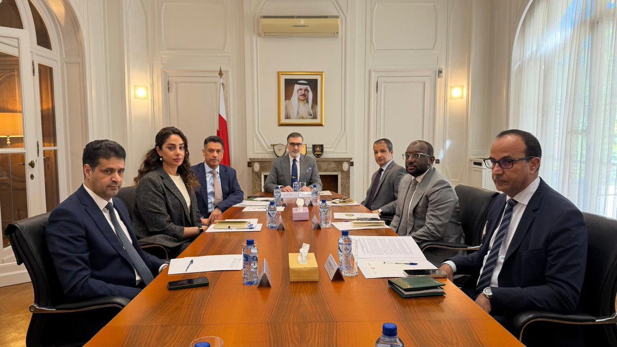 HE Ambassador Dr. Mohamed Ali Bahzad chaired the fourth extraordinary meeting of the GCC Ambassadors Council in Brussels. The meeting discussed recent developments regarding the regional situation &amp; the repercussions of the blatant Iranian attacks on the GCC states.