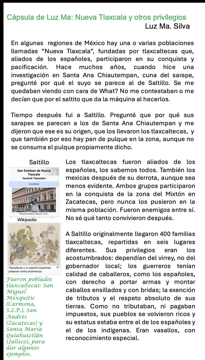 luzmasilva's tweet photo. Nueva Tlaxcala y otros privilegios https://t.co/6mpAXpMzkv