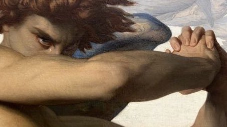 heesevns's tweet photo. does it mean he’s a fallen angel now? https://t.co/359Qqc0cbC