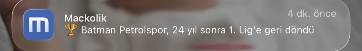 HiAkdag's tweet photo. Dünyanın en güzel bildirimi 🧿

Teşekkürler @mackolik 

#ŞampiyonBatmanPetrolspor https://t.co/HZYaJcidAO