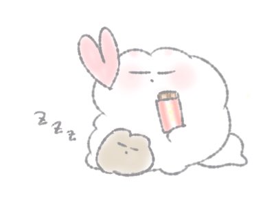 白いの…ぶたかもねちゃん（ほとんど動かない）
茶色いの…黒糖ちゃん（アクティブだけどぶたかもねのせいで寝てばかりいる）