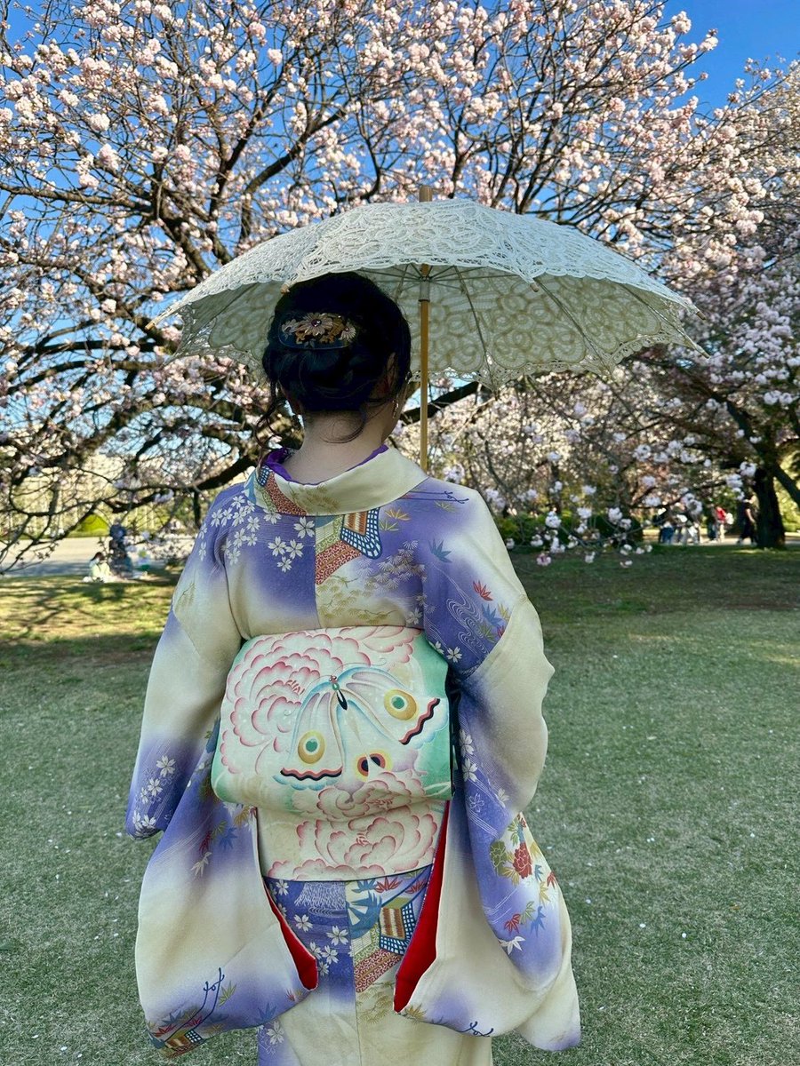 Roka_kimono's tweet photo. お花見でした🌸 https://t.co/4e2NT0JXFG