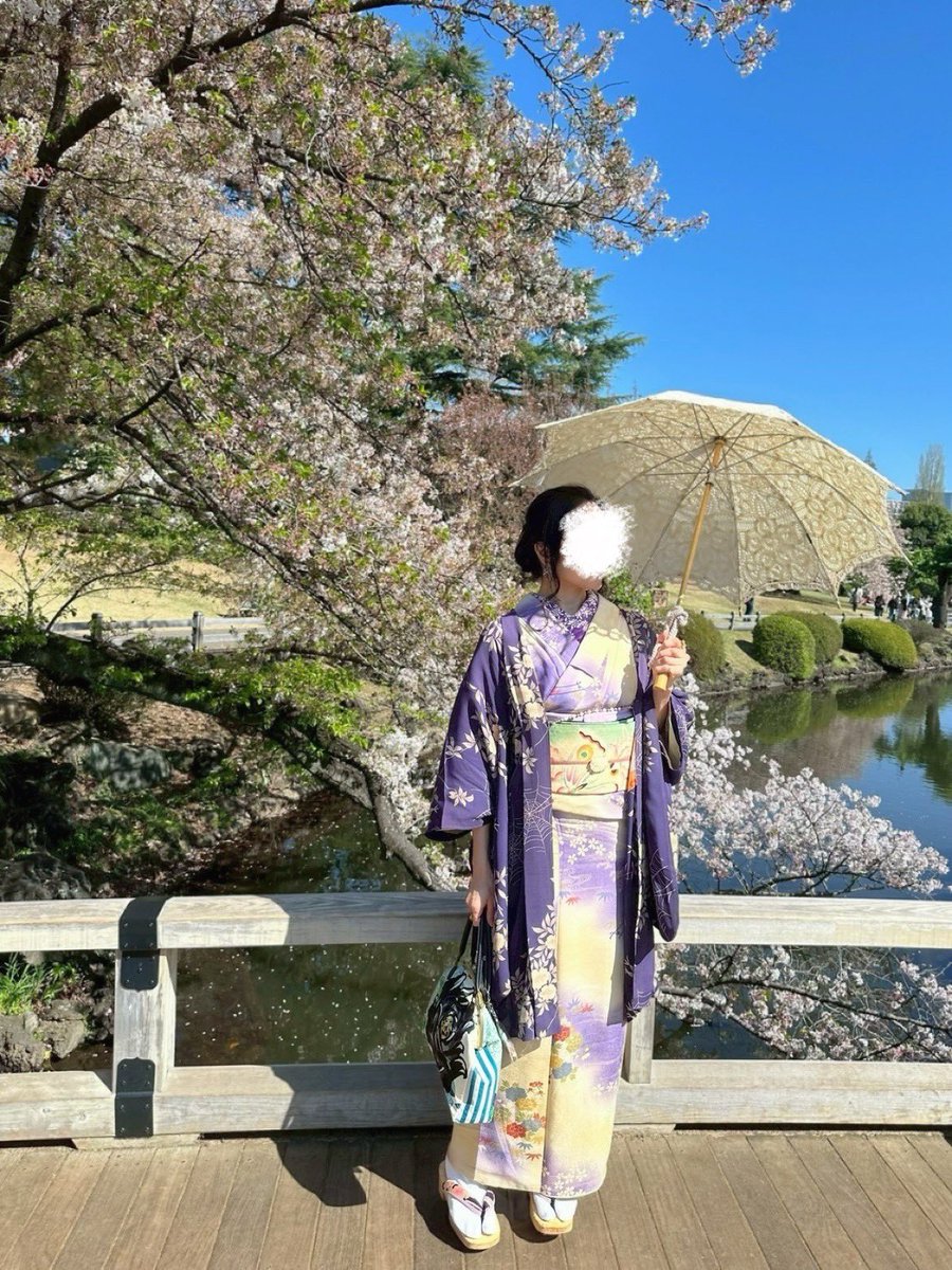 Roka_kimono's tweet photo. お花見でした🌸 https://t.co/4e2NT0JXFG