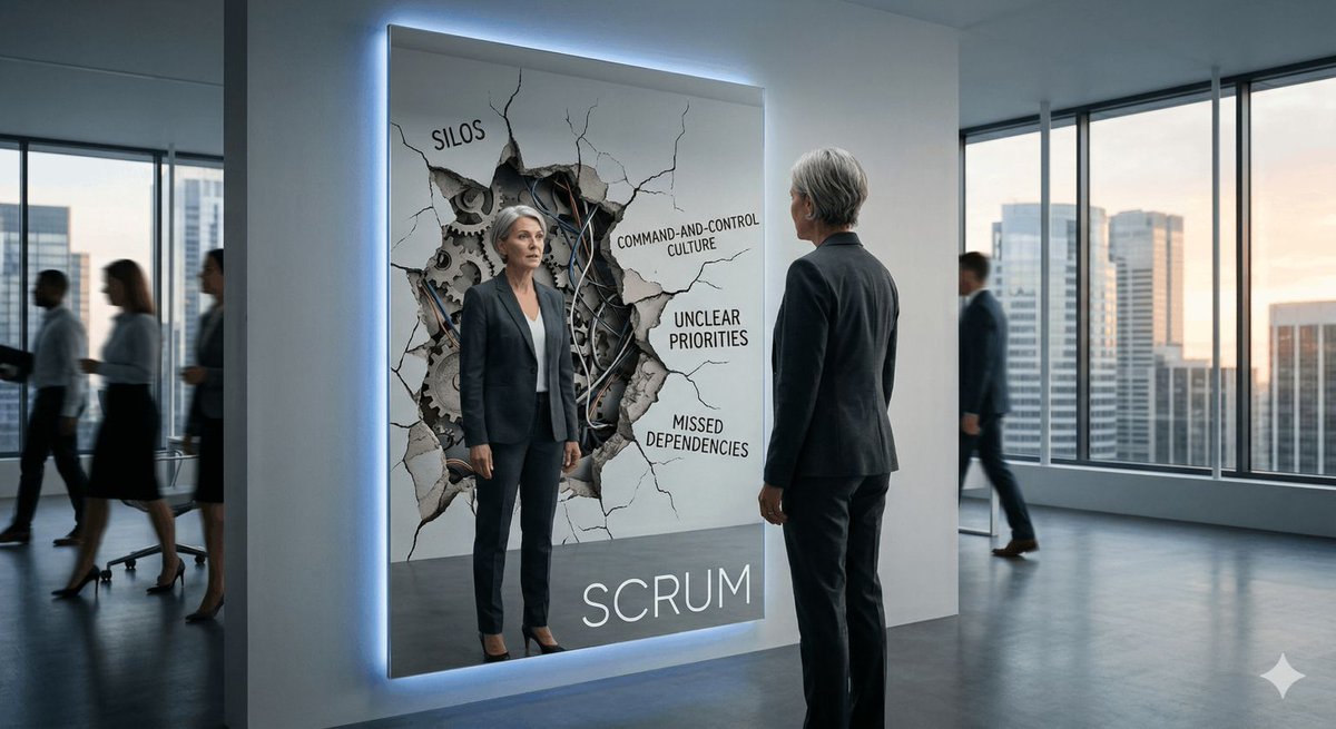 WORLDOFAGILE's tweet photo. Scrum Doesn’t Fail—Organizations Do: What the Mirror Reveals

We often limit Scrum as a delivery framework—a structured way to build and ship products. But that view is incomplete. Scrum at its core is a system of transparency.

Read Here - https://t.co/ZQy8CsULen

#Scrum #Agile https://t.co/4s2lBbtpHo