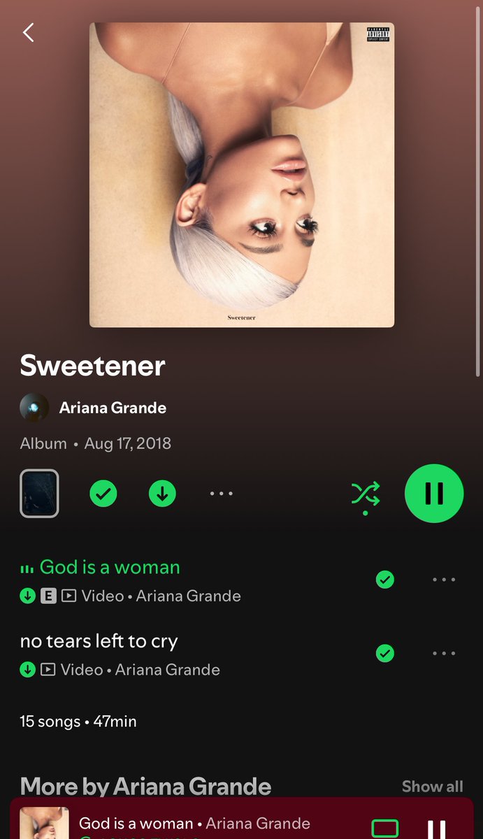 Chachamaru_127's tweet photo. sweetener2曲になったんだけどバグ??????AG8関係してるんですか😭 https://t.co/ngXHuE0JqK