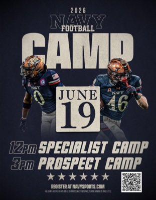 Thankful for the camp invite <a href="/NavyFB/">Navy Football</a> and <a href="/NavyFBrecruit/">Navy Football Recruiting</a>. Excited to compete and a chance to get better!! <a href="/coachburo/">Michael Buro</a> <a href="/ChrisBillings54/">Chris Billings</a> <a href="/CoachCho_/">Coach Cho McKnight</a>  <a href="/CoachLaurendine/">Tommy Laurendine</a> #RollGoats #GoNavy #TDEP #WeAreCollegePark