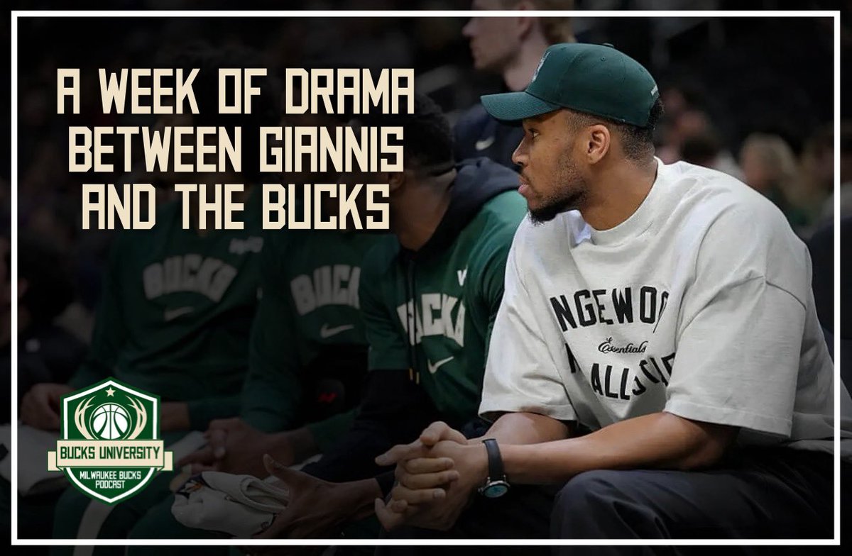 BucksU_Pod's tweet photo. New episode! @nathanmarzion and @Bucks_Breakdown give all of their thoughts on the recent Giannis/Bucks drama.

Spotify: https://t.co/N8csgTDCtX
Apple: https://t.co/JZ3Lvajkb7
YouTube: https://t.co/iZs39x4mXd https://t.co/h23kudZQTR