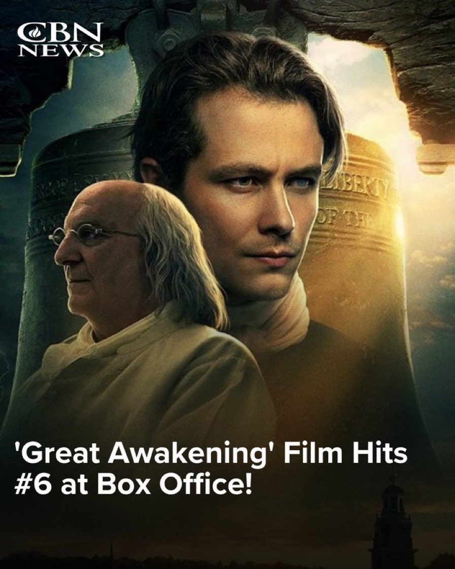 Todd_Hudnall's tweet photo. I highly recommend "A Great Awakening." 

We saw the movie yesterday. It was one of the most encouraging, motivating, and significant movies I've seen in recent years. It is solidly grounded in history and in the unexpected relationship between George Whitefield and Ben Franklin. As a church and, particularly, a revival history buff, I absolutely loved it! 

Whitefield is one of those forgotten men in most historical books, but in his lifetime, he was perhaps the most well-known person in both England and the American colonies. He was the catalyst of the spiritual revolution that made the American Revolution possible. They did a wonderful job of portraying the highs and lows of his life and pulling in tidbits from history. 

I thought the actors who portrayed Whitefield and Franklin were exceptional. 

The scene of the hardened coal miners coming to Christ was captivating and moving. My favorite scene in the film. It also portrayed the high price that revivalists and circuit riders paid to preach the Gospel in that day. 

The middle part of the movie is heavy in dialogue and may lose some people's attention, but the powerful tie to Benjamin Franklin's speech at the Constitutional Convention is worth it. 

Please see "A Great Awakening," and though there is a price to pay, let's pray for another one.