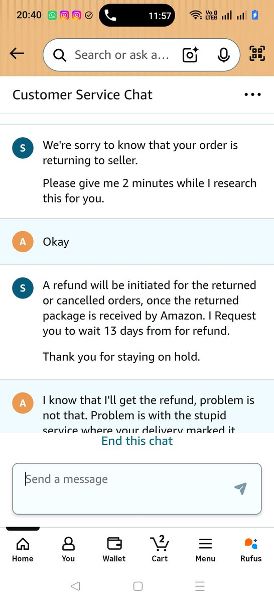 beansoflove21's tweet photo. @atomberg_tech @amazonIN @arindam___paul This is the state of support by Amazon. Same answers after talking to so many people. No one understands the issue. https://t.co/p9zw3koG3A