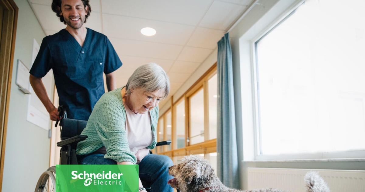SchneiderElecDE's tweet image. #Pflegeheime, #BetreutesWohnen, häusliche Betreuung gewinnen immer mehr an Bedeutung. Die Schneider Electric Lösungen wie das Patientenrufsystem oder die #FacilityManagement Software sorgen für Komfort für die Bewohner:innen &amp;amp; Entlastung der Pflegenden. spr.ly/6012B6oig6