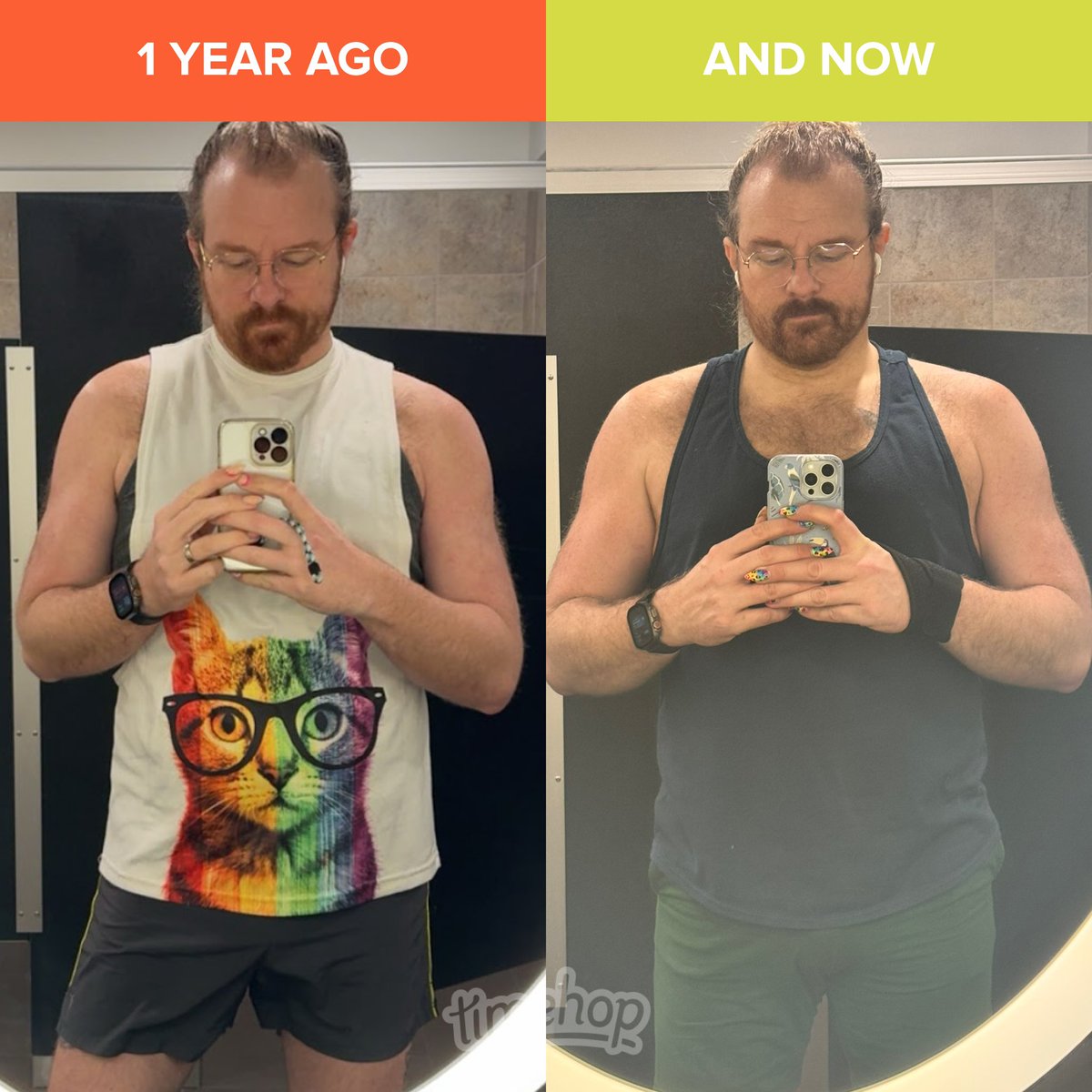 While I am not loving the extra lbs I’ve put on since the holidays (cracking down on some unhealthy habits should get that in check), I am NOT mad about this extra “thicc”ness in my shoulder/arm region…gonna have keep that going. 🔥