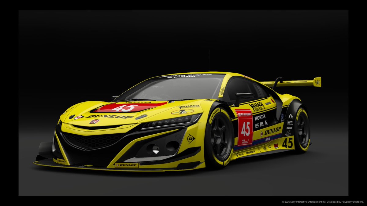 Jun_NCP131's tweet photo. 全日本ロードレース選手権JSB1000クラスで長島哲太選手が走らせる、Dunlop Racing Team with YAHAGIの2026仕様のマシンをイメージして作りました。

#長島哲太 選手
#TN45
#DUNLOP
#YAHAGI
#JRR
#JSB1000 
#GT7 
#GT7Livery https://t.co/CvF15hOYQj