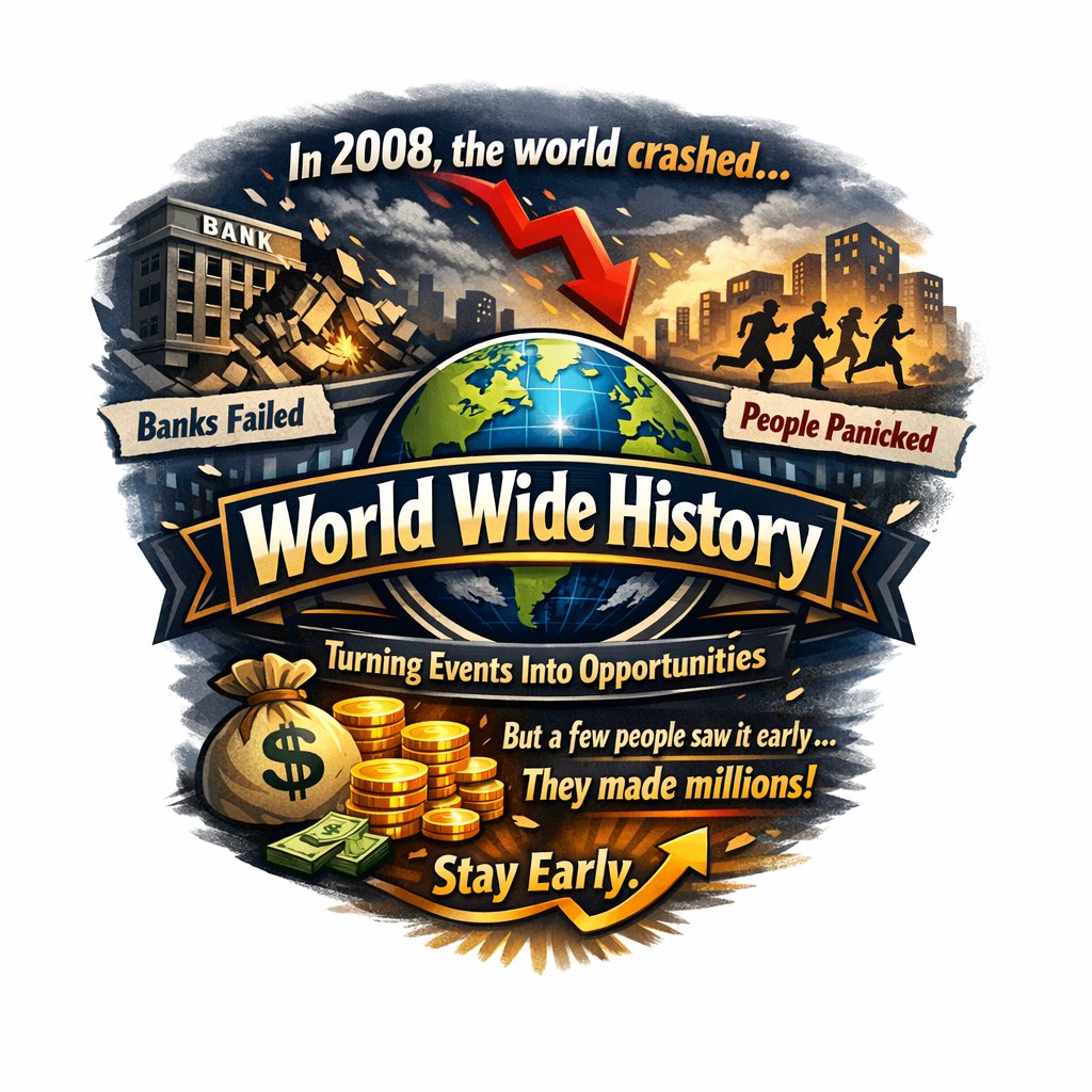 worldwide_meme0's tweet photo. 🧵 Thread:.

In 2008, the world crashed…

Banks failed
People panicked
Money disappeared 📉

But a few people saw it early…

They made millions 💰

We’re building something similar 👇

🌍 World Wide History
Turning events into opportunities

Stay early.
#meme #worldwidehistory https://t.co/YtWDuCmo2L