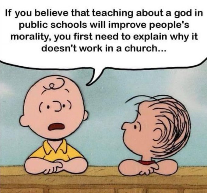 namwella1961's tweet image. Newser: Texas is weighing whether the Bible should become mandatory reading for millions of public school students.

Imagine a faith so empty, that bringing the Bible into schools is following Jesus, but bringing free lunches is not.
#TrumpIsUnfitForOffice #VoteOutRepublicans