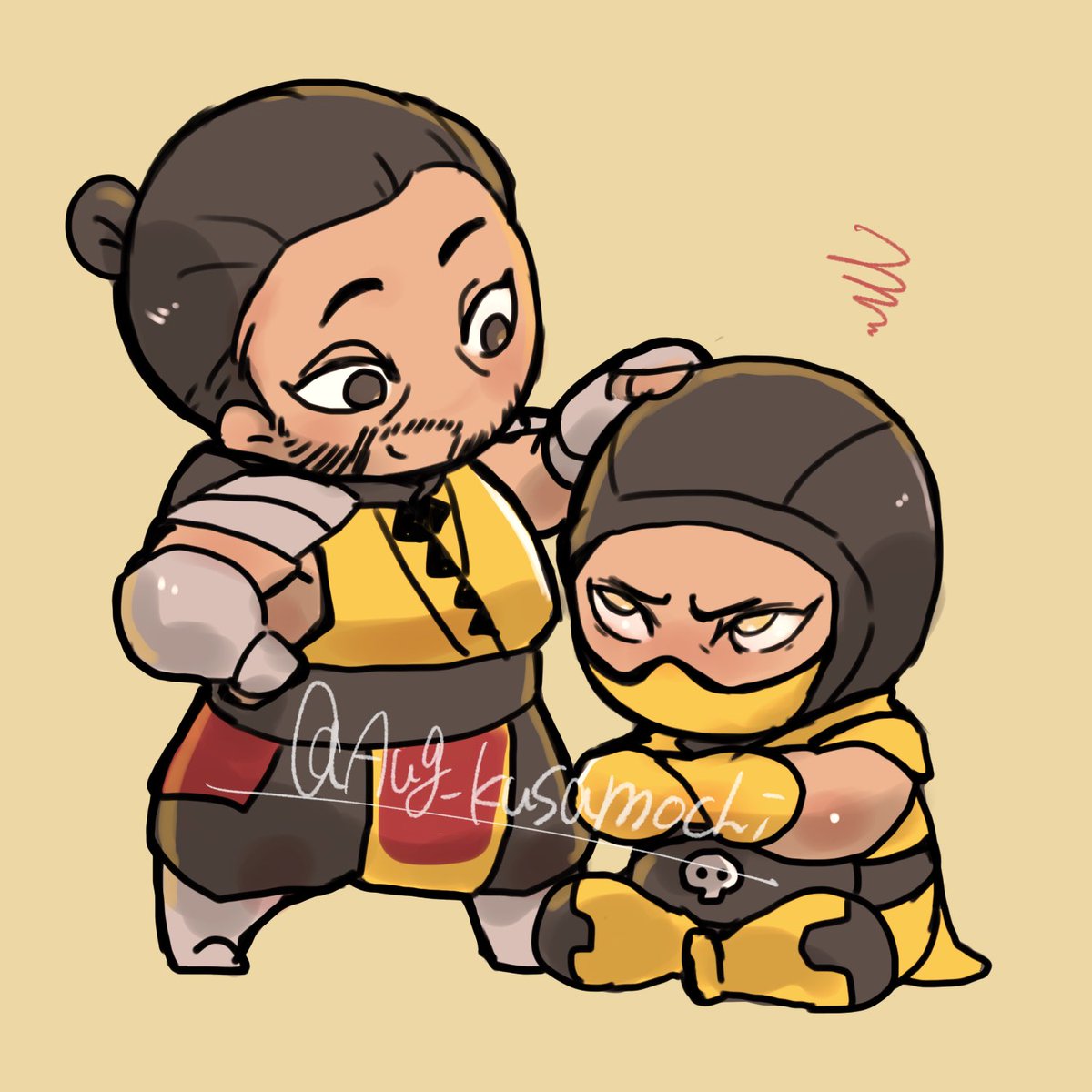 Aug_Kusamochi's tweet image. 11の若ハンゾかわいい