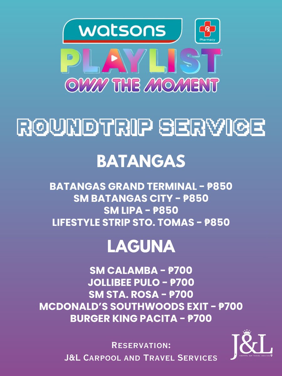 J&L Carpool and Travel Services tweet media