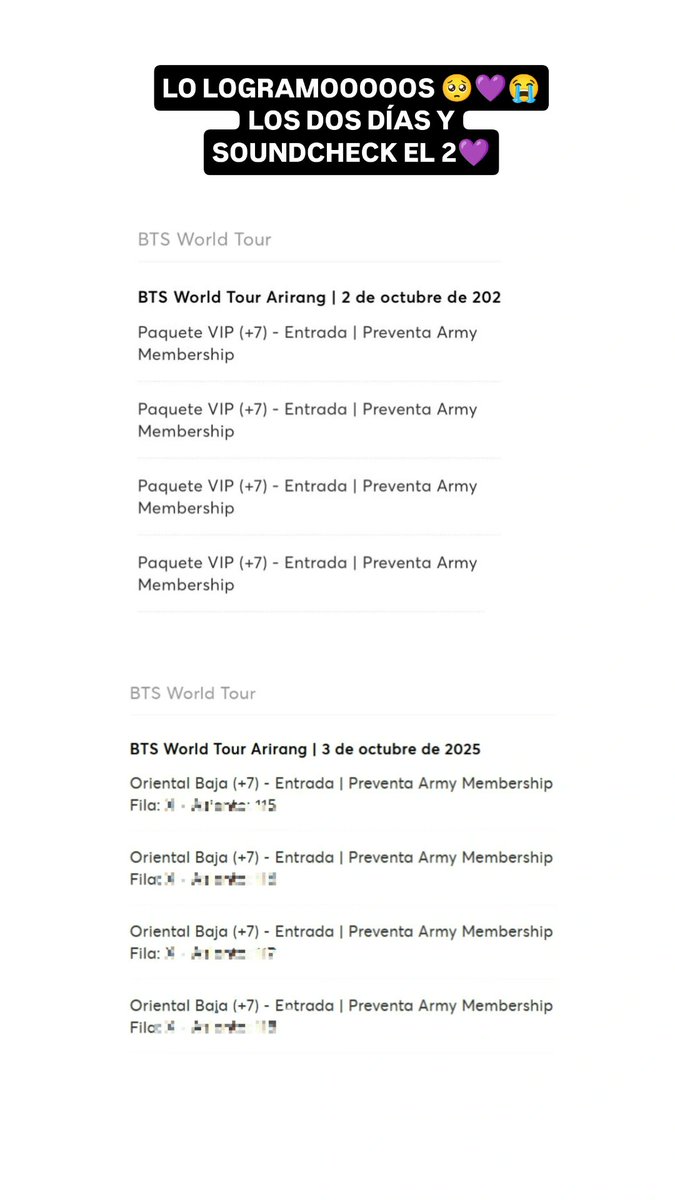 .VOY A VER A BTS EN VIP 😭🇨🇴💜 tweet media