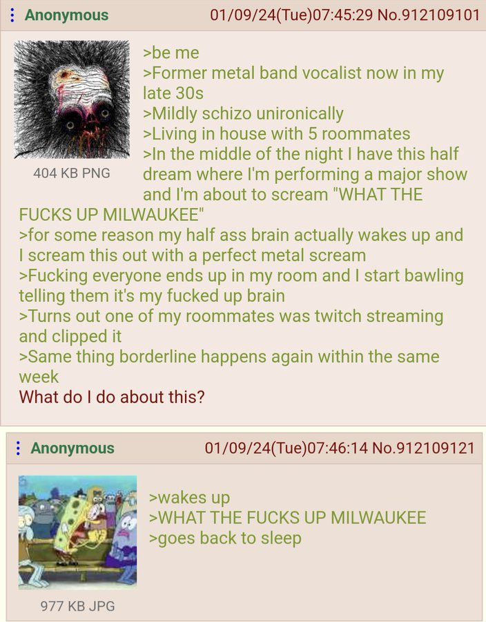 Greentext Poster tweet media