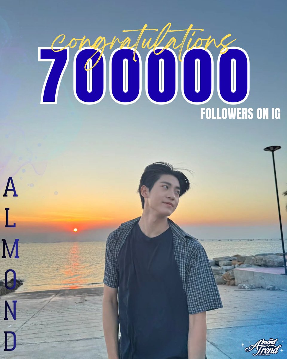 almond_trend's tweet image. 𝐂𝐨𝐧𝐠𝐫𝐚𝐭𝐮𝐥𝐚𝐭𝐢𝐨𝐧𝐬 𝐨𝐧 𝟕𝟎𝟎𝐊 𝐈𝐆 𝐟𝐨𝐥𝐥𝐨𝐰𝐞𝐫𝐬 ✨️
ALMOND IG 700K NA KUBBB
#700Kไปด้วยกันไปได้ไกลกับแอลม่อน
   ยินดีกับน้องแอลม่อนที่มีคนรักและเอนดูเพิ่มมากขึ้นในทุกๆวัน ทุกๆวินาที  เราเดินทางมาถึง 7 แสนคนแล้ว