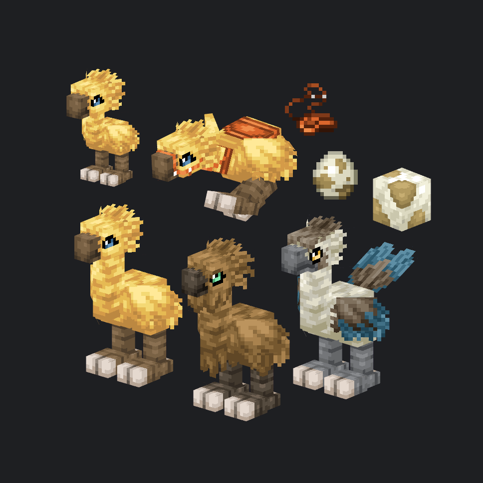 themodderG's tweet image. Do not forget about my mod Tameable Beasts and it's birdies.#minecraft #blockbench #pixelart