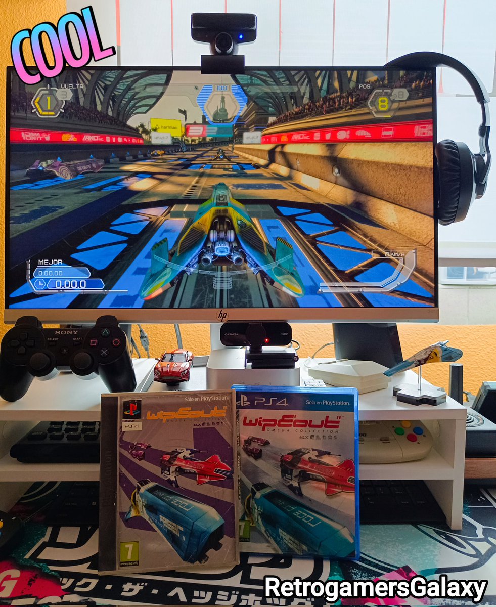 retrogamgalaxy's tweet photo. A continuación, mis 4 entregas fetiche de la mítica saga #Wipeout de #Psignosis (disuelta por Sony como #StudioLiverpool)...

#WipeoutHD para #PS3 (genialmente remasterizado en #PS4), #Wipeout3 para #Playstation, #Wipeout64 para #Nintendo64 y #Wipeout2097 para #SegaSaturn. 😎 https://t.co/T5WIEEjASo