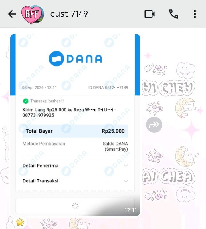 yapp buyerku yg royal ini lagi, dia beli nokos tele cuma 1 yg harganya 10k tapii bayarnya lebih banyak😭 mana kalau beli ngga lupa "assalamu'alaikum kak"🥹Semoga rezekinya makin lancar yaa kak aamiin