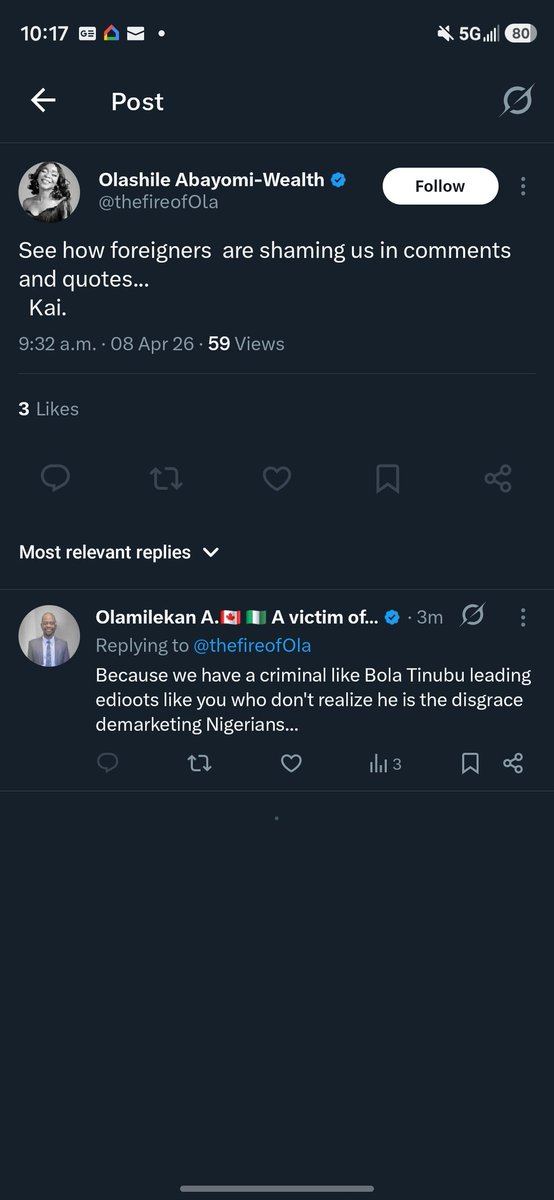 Olamilekan A.🇨🇦 🇳🇬 A victim of Nigeria** tweet media