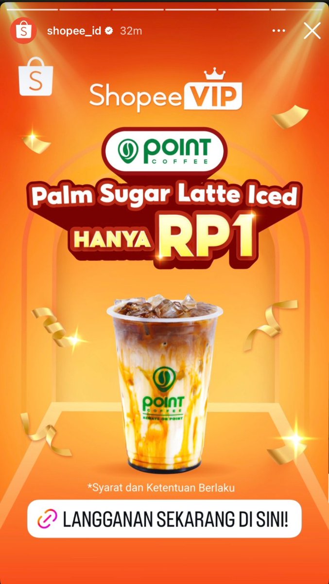 barus90190405's tweet photo. lagi bokek tapi pengen ngopi? 😭 tenang pake shopeevip, bisa dapet point coffee cuma rp1 loh ☕️ #PointCoffeeRP1ShopeeVIP https://t.co/iU7GKUwBQK
