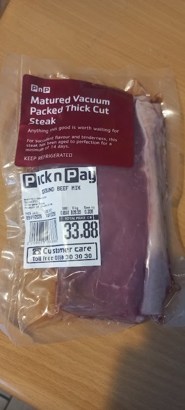 Got some ground beef.