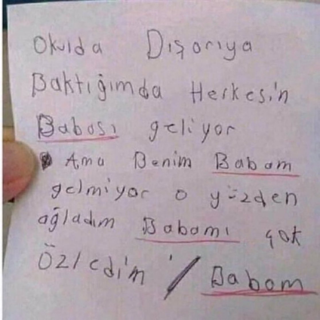 Okuma yazmayı yeni öğrenen bir Şehit çocuğunun mektubu…