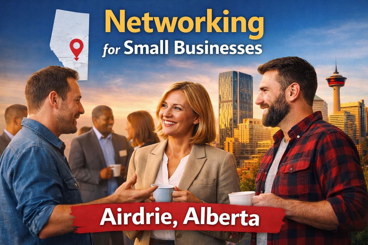 AdvanceCalgary's tweet photo. If you are a small business owner in Airdrie or Calgary, it's important to understand the value of networking for success. Check out this helpful article on the benefits of networking and how it can help your company grow! https://t.co/83U4hzNBAq https://t.co/Idr1l7qTc1